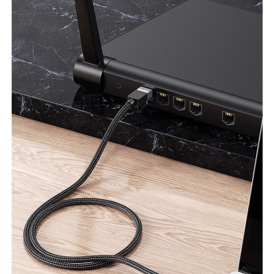 Cáp mạng Cat8 đúc sẵn bọc dù dài 20M Ugreen 30800 hàng chính hãng