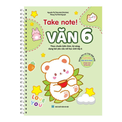 Sách - Take Note - Văn 6 - Có Lò Xo + Sổ Tay Ngữ Pháp Tiếng Anh - Minh Thắng