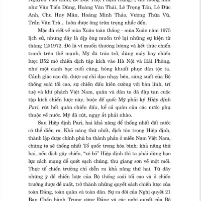 Sách - Tổng Hành Dinh Trong Mùa Xuân Toàn Thắng - Hồi Ức