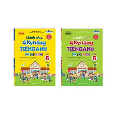 Sách - Global Success - Chinh Phục 4 Kỹ Năng Tiếng Anh Nghe - Nói - Đọc - Viết Lớp 6 - Combo 2 Tập - Minh Thắng