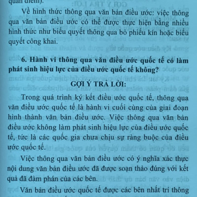 Hướng dẫn môn học công pháp quốc tế (tái bản năm 2023)