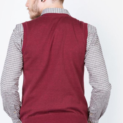 Áo Len Nam Aligro Gile đỏ đô ALENGL002