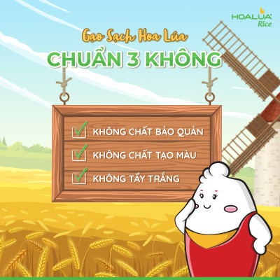 Gạo Đài Thơm Hoa Lúa túi 5kg - Tơi xốp, mềm cơm, thơm nhẹ