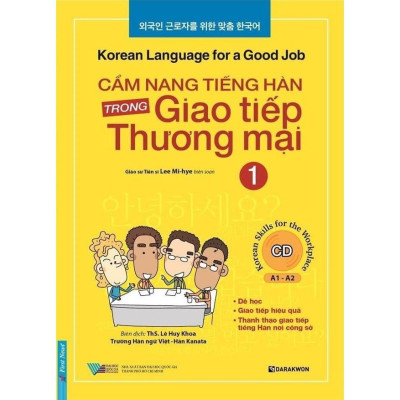Combo Cẩm Nang Tiếng Hàn Trong Giao Tiếp Thương Mại ( Tập 1+ Tập 2 ) + CD  - Bản Quyền