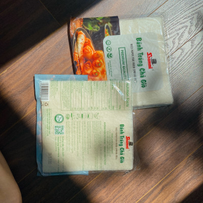 COMBO 5 Bánh tráng chả giò Shammi vuông 22cm 200g (bánh tráng cuốn chả giò, bánh đa nem xuất khẩu)