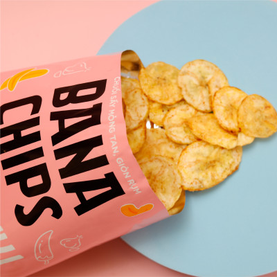 Snack Bana Chips vị Tỏi ớt 48gr