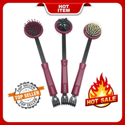 Cây Gãi Lưng Massage Toàn Thân 3 Trong 1 Gãi Lưng, Gãi Ngứa Massage Đầu, Đấm Bóp Toàn Thân Hiệu Quả (1 Cây)