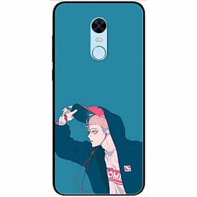 Ốp lưng dành cho Xiaomi Redmi Note 4 mẫu Cậu Bé Tai Nghe Đỏ