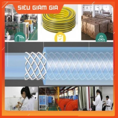 Bộ dây vòi xịt nước rửa xe, tưới cây . tăng áp 3 lần, loại 15m 206236 đầu đồng.đai+ tặng đai