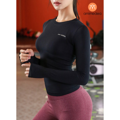 Áo thun nữ dài tay cao cấp vải dệt kim co giãn tốt, mát dịu da