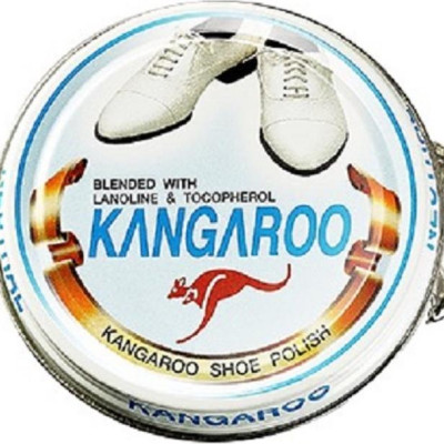 Combo Xi đánh giày Kangaroo Hàn Quốc + Bàn chải đánh giày cán gỗ