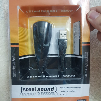 USB sound âm thanh cực chất 7.1- 5HV2 - Dùng cho máy tính, laptop - Hàng chính hãng