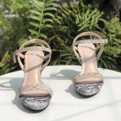 Sandal Nữ Gót Trong Hot Trend  Quai Da 21419