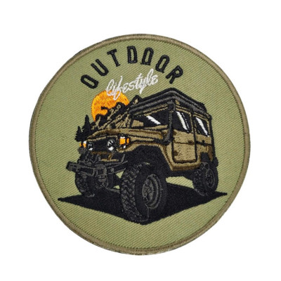 Patch xe địa hình Jeep_Off road_dã ngoại_phượt_dán quần áo _ba lô