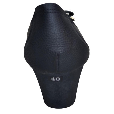 Giày Nữ Búp Bê Đế Xuồng TiTi ĐÔ Da Bò Thật Thời Trang Cao 5cm GBB2030