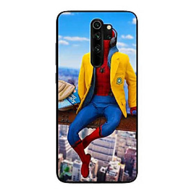 Ốp Lưng in cho Xiaomi Redmi Note 8 Pro Mẫu Nhện Áo Vàng - Hàng Chính Hãng