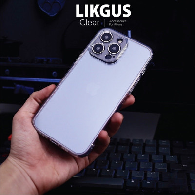 Ốp lưng chống sốc bảo vệ màng camera cho iPhone 16, 16 Plus, 16 Pro, 16 Pro Max hiệu Likgus Camshield - Thiết kế trong suốt, chống ố vàng - Hàng nhập khẩu
