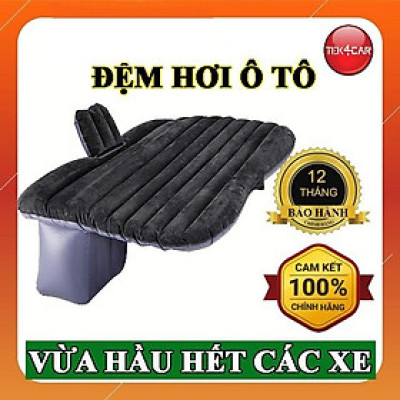 Đệm hơi cao cấp trên ô tô vải Oxford tặng kèm bơm điện và 2 gối