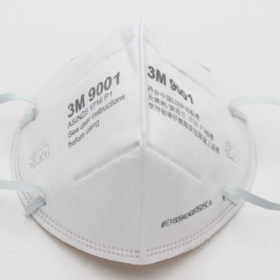 Combo 10 khẩu trang 3M 9001 bảo vệ hô hấp , màu trắng , sợi kháng khuẩn , chống bụi mịn PM2.5 , tặng móc treo khóa
