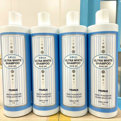 Sữa Tắm Siêu Trắng Lông Chó Mèo Prunus Ultra White Shampoo 500g