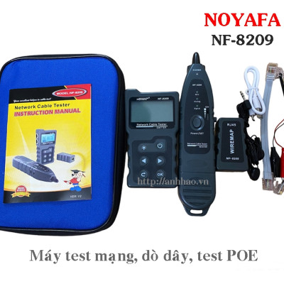 Máy test mạng, dò dây, test POE Noyafa NF-8209 - Hàng nhập khẩu  chính hãng 