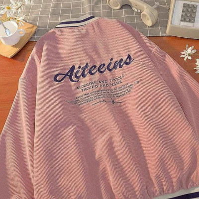 Áo khoác chống nắng Nhung gân Thêu Aiteeins dễ thương cute-A642
