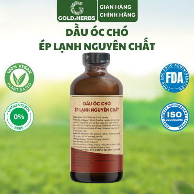 Dầu óc chó ép lạnh nguyên chất GoldzHerbs - Chai 120ml/ 250ml