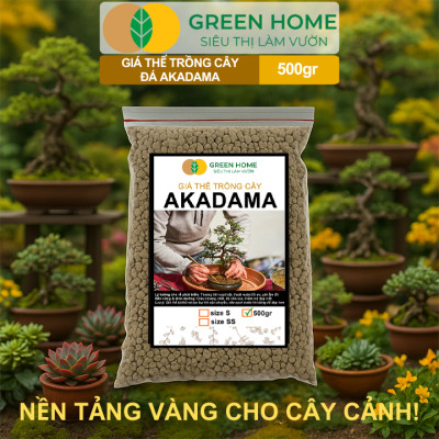 Đất Akadama Mềm Greenhome, Giá Thể Bonsai, Kiểng Lá, Sen Đá, Phân Nền Thủy Sinh, Nhiều Dưỡng Chất