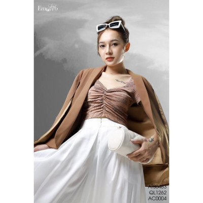 Quần ống xòe Emspo Milestone, cạp chun thân sau QL1262