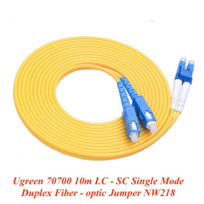 Ugreen UG70700NW218TK 10M LC-SC Màu vàng Cáp nhảy quang Single mode Duplex Fiber - HÀNG CHÍNH HÃNG