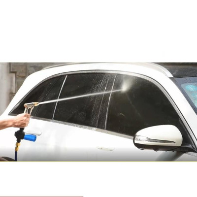  Bộ dây vòi xịt nước rửa xe, tưới cây . tăng áp 3 lần, loại 15m 206701 đầu đồng,cút,nối đen+ tặng đai