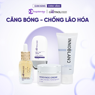 Combo Kem Dưỡng Trắng, Căng Bóng Da, Chống Lão Hoá The Gentinol 0221