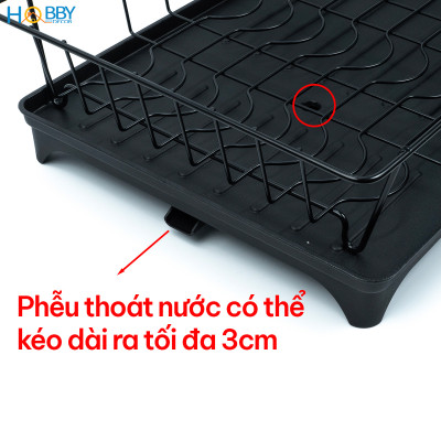 Kệ chén đa năng 2 tầng sắt sơn tĩnh điện Hobby home decor KC7