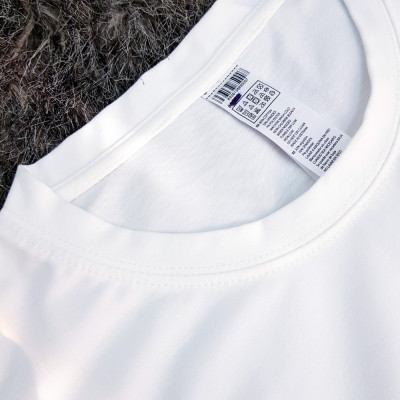 Áo thun nam nữ 80% Cotton White05
