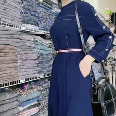 Đầm xếp ly cao cấp thanh lịch Myqlothing.