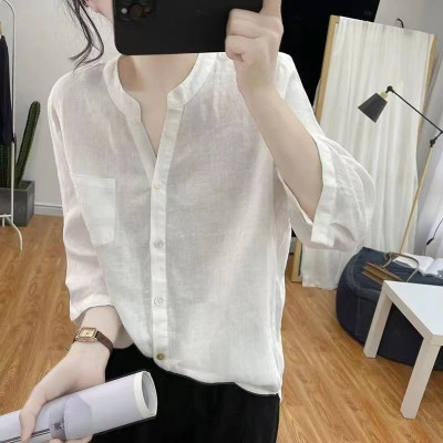 Sơ mi tay dài chất liệu linen thấm mồ hôi, đễ mặc nhiều màu sắc lựa chọn