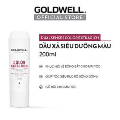 Dầu Xả Giữ Màu Tóc Nhuộm Goldwell Color Extra Rich – Dưỡng Tóc Mềm Mượt, Lâu Phai