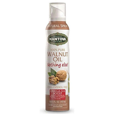 Dầu Ăn Dạng Xịt Quả Óc Chó Mantova (147ml) - Walnut Oil Spray (147ml) - Ít calo, ăn kiêng, 100% nguyên chất không phụ gia