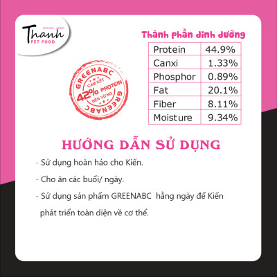 Thức ăn dành cho KIẾN - ANT