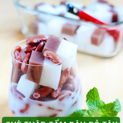 COMBO06: 1 túi Đậu Lăng đỏ - 1 Túi Đậu cúc và 1 Túi Đậu đỏ tây, Mỗi túi 250g