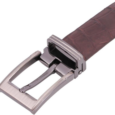 Thắt Lưng Nữ Da Cá Sấu Huy Hoàng HT5209 - Nâu Đất