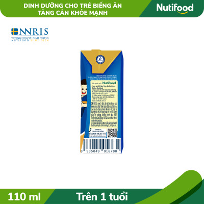 Thùng Sữa bột pha sẵn GrowPLUS+ Biếng ăn (XANH) cho trẻ tăng cân khoẻ mạnh 1+ (48 hộp x 110ml)