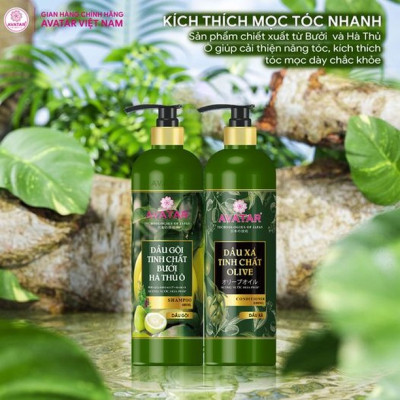 Dầu Gội - Xả Chiết Xuất Tinh Chất Olive Avatar Shampoo (Chai 800 mL)