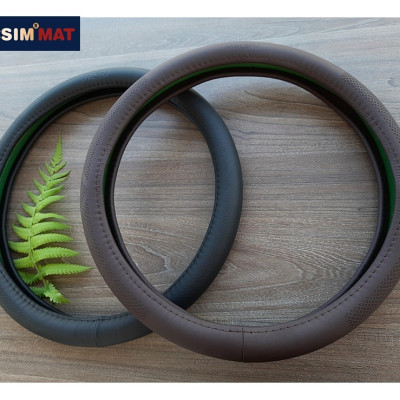 Bọc vô lăng cao cấp Macsim mã L631 màu đen chất liệu da thật