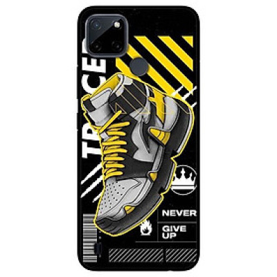 Ốp lưng dành cho Realme C21Y - C25Y mẫu Giày Vàng Đen