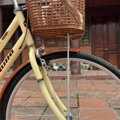 Xe đạp mini Wahama KOREA HQ 24/26 inch - Tặng khóa bánh sau, đồ lắp xe