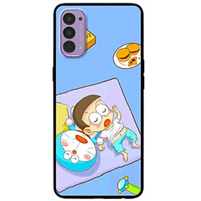 Ốp lưng dành cho Oppo Reno 4 mẫu Mèo Và Nô Ngủ