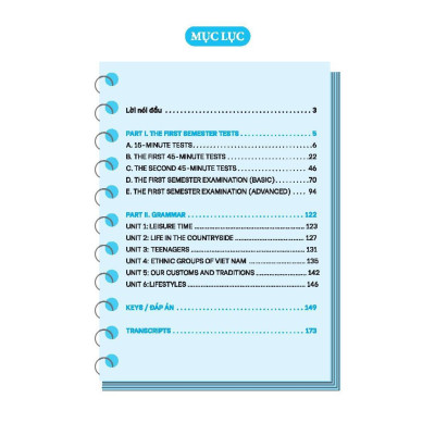Sách - Global Success - Bộ Đề Kiểm Tra Tiếng Anh Lớp 8 - Có Đáp Án - Tập 1 - Minh Thắng