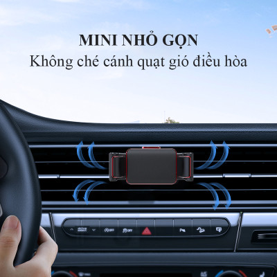 Giá Đỡ Điện Thoại Ô Tô Xe Hơi Khóa Tự Động Thông Minh Gắn Cánh Quạt Thông Gió Tự Động Ghi Nhớ Kích Cỡ Điện Thoại. Hàng Chính Hãng