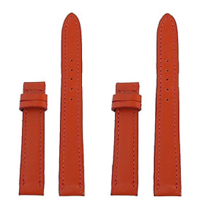 Dây đồng hồ da bò nhiều size màu cam HJ8106-20-34 